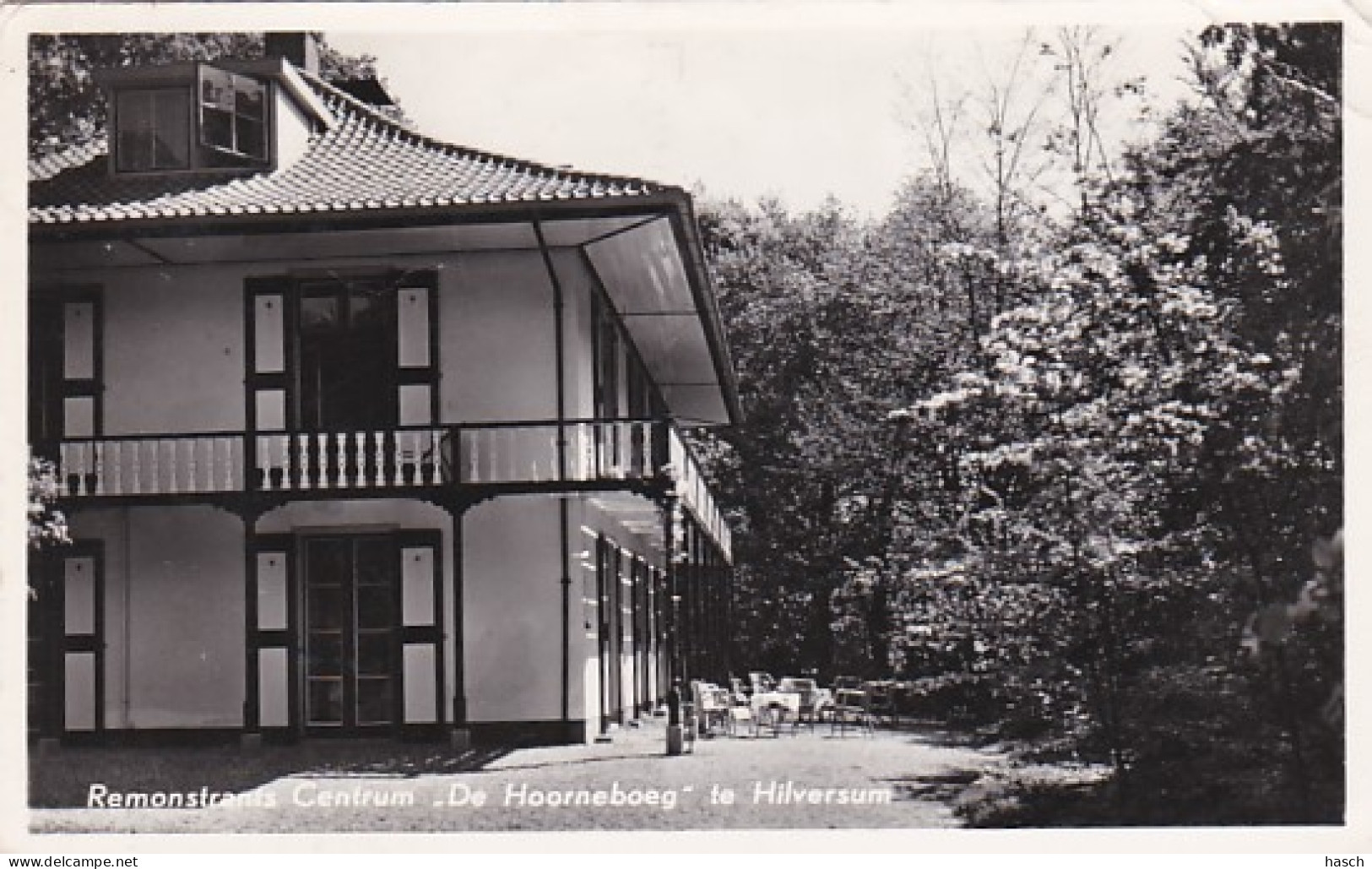 485140Hilversum, Remonstrants Centrum De Hoorneboeg. (FOTOKAART)(rechtsboven Een Vouw) - Hilversum