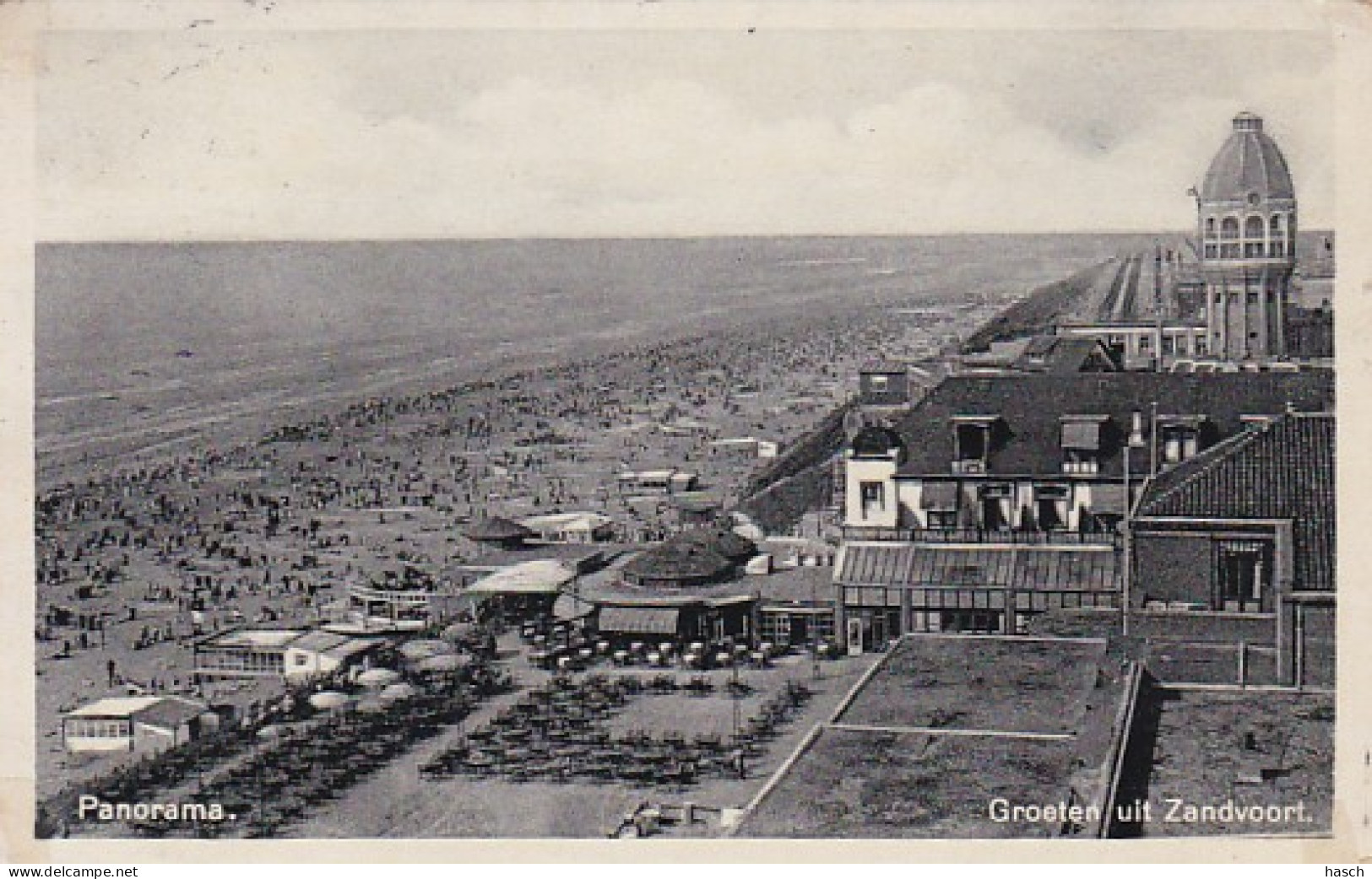 485152Groeten Uit Zandvoort, Panorama. (plakband In De Hoeken, Zie Hoeken) - Zandvoort