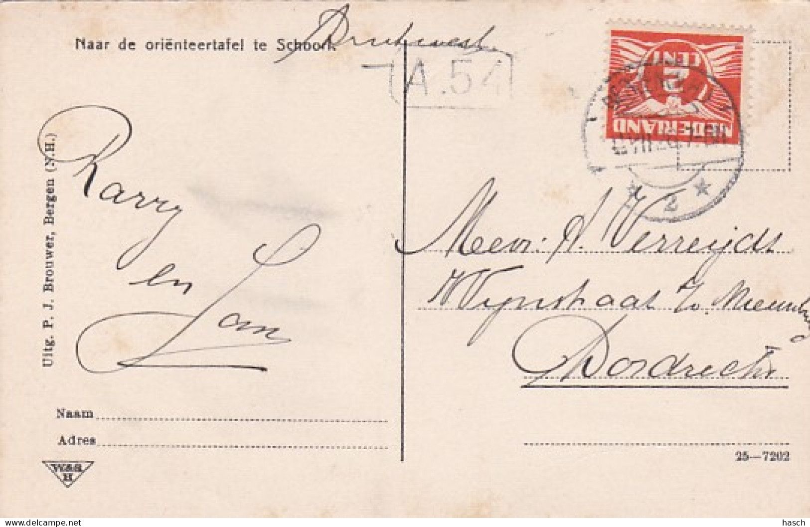 485158Schoorl, Naar De Oriënteertafel. 1926. (zie Randen) - Schoorl