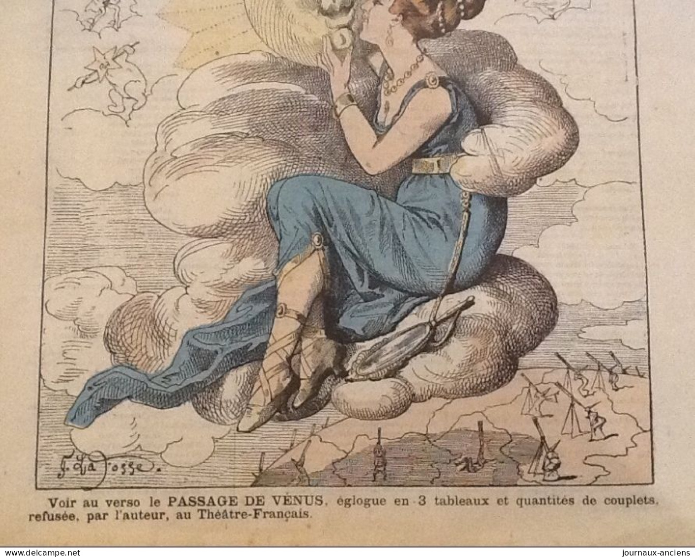 1874 Journal Satirique " POLICHINELLE N° 17 " - LE PASSAGE DE VENUS Par LAFOSSE - Non Classés