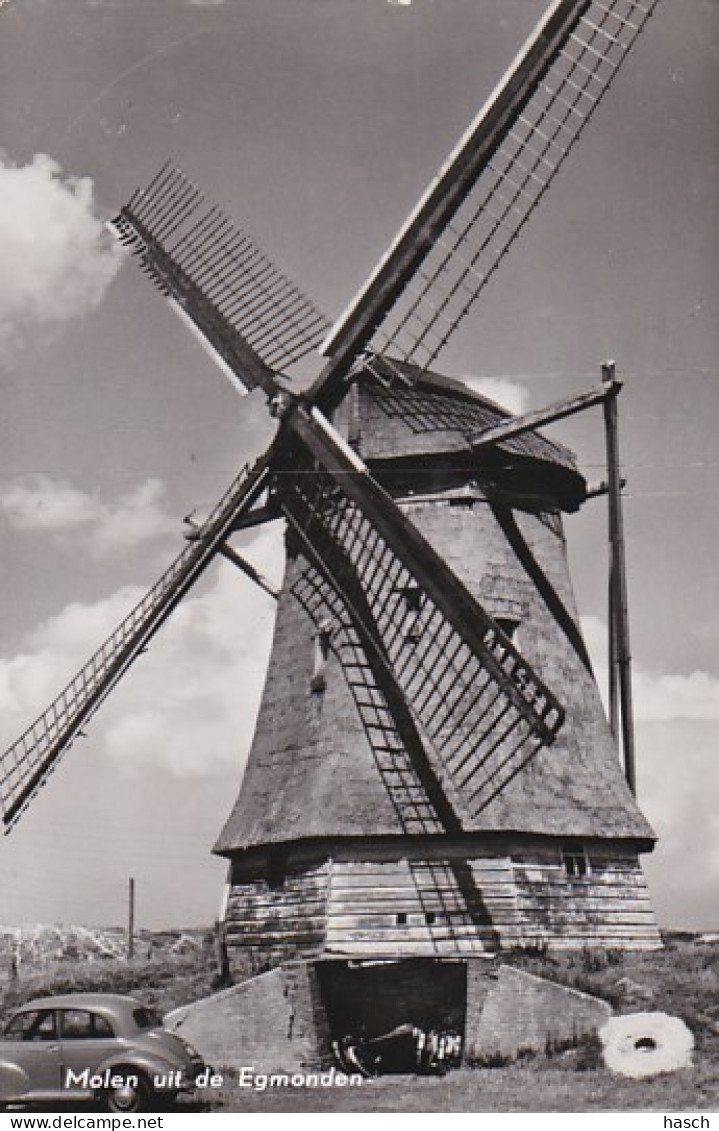 485167Molen Uit De Egmonden. (FOTOKAART)(diverse Kleine Vouwen, Zie Achterkant) - Egmond Aan Zee