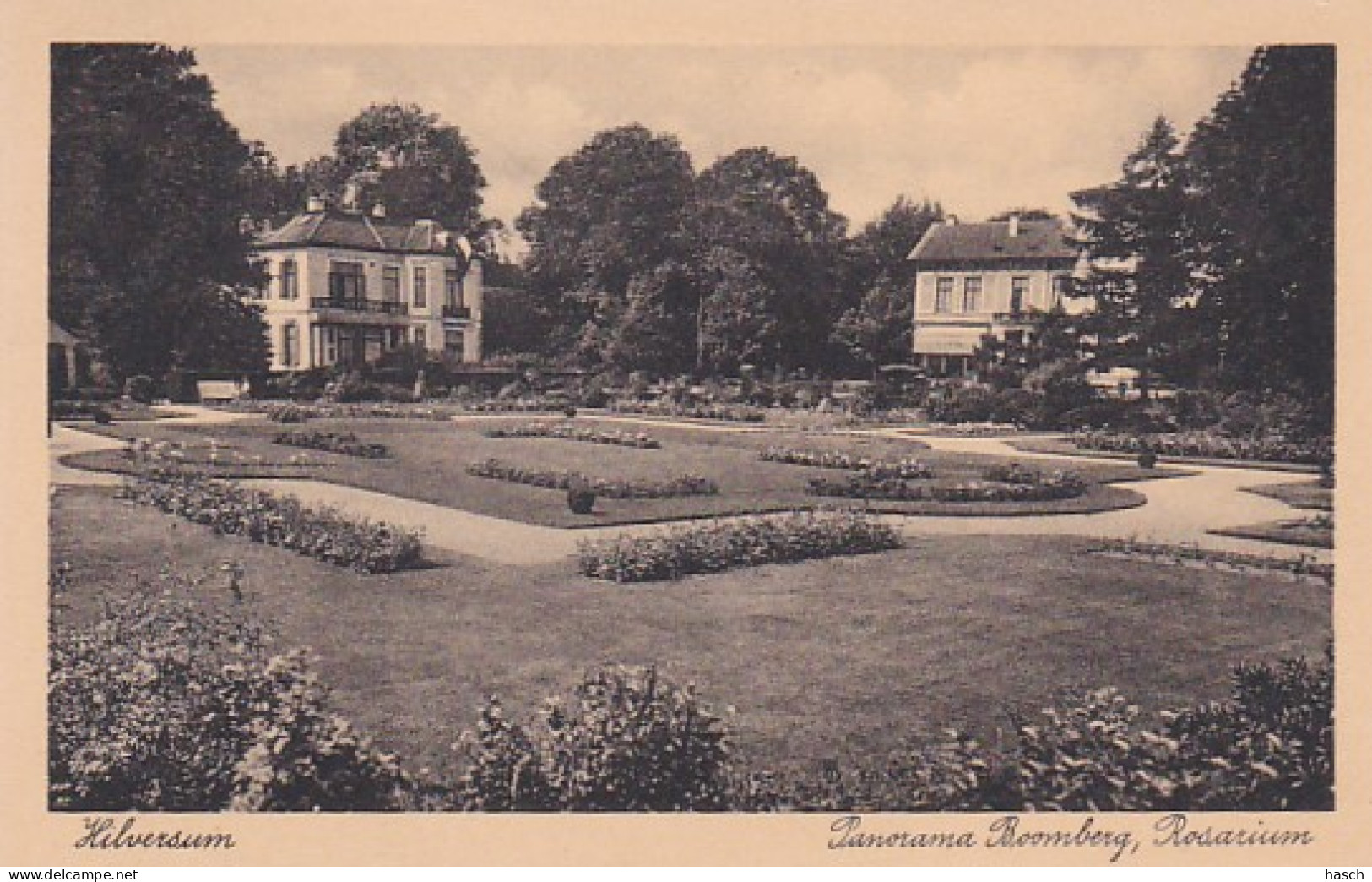 485169Hilversum, Panorama Boomberg, Rosarium. 1935. - Hilversum