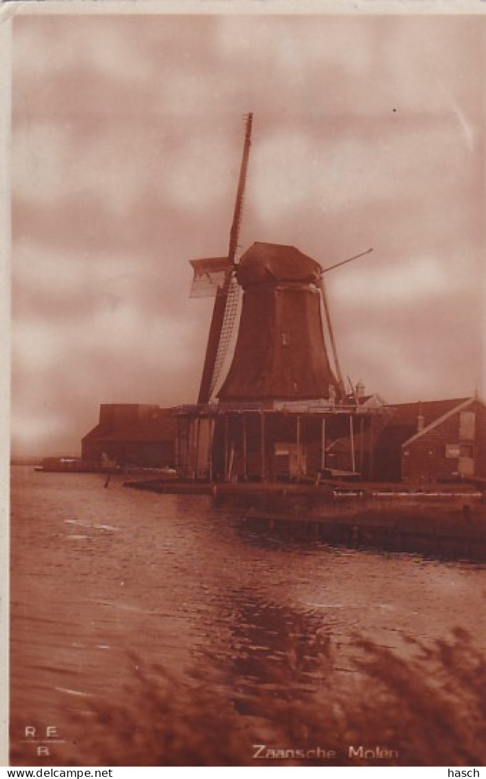 485181Zaansche Molen. (minuscule Vouwen In De Hoeken) - Zaandam