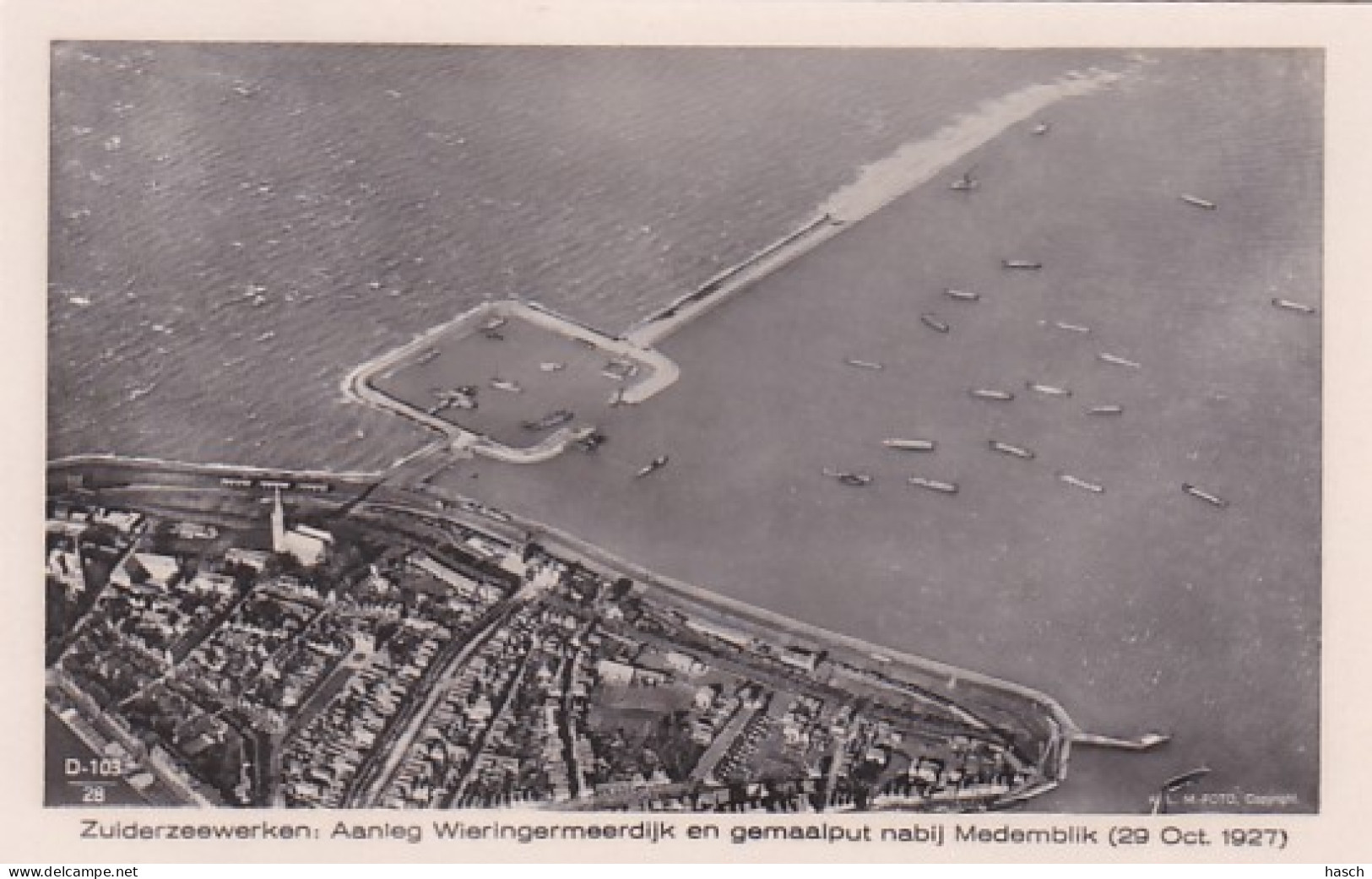 485193Zuiderzeewerken: Aanleg Wieringermeerdijk En Gemaalput Nabij Medemblik (29 Oct. 1927) - Medemblik