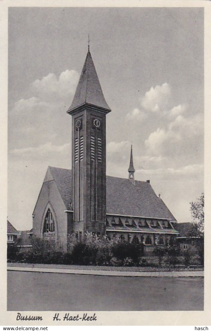 4851100Bussum, H. Hart Kerk. (zie Achterkant)       - Bussum