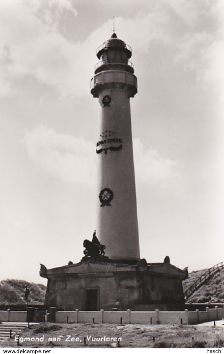 4851107Egmond Aan Zee, Vuurtoren. (FOTOKAART) - Egmond Aan Zee