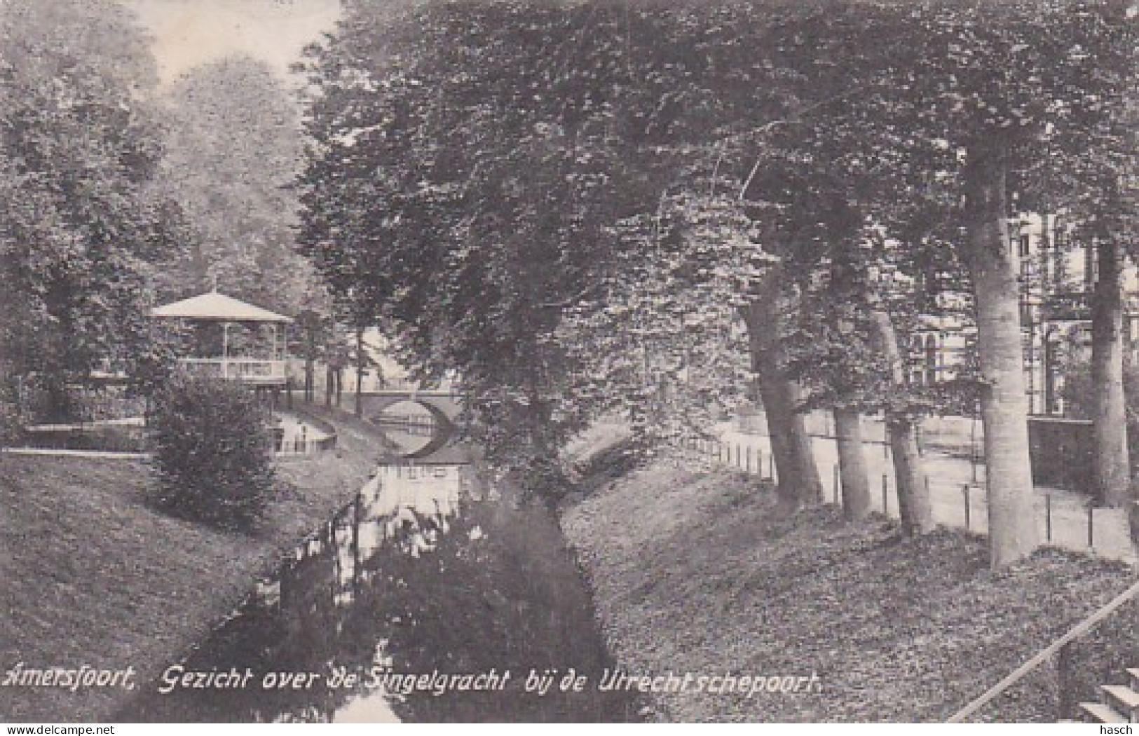 4851143Amersfoort, Gezicht Over De Singelgracht Bij De Utrechtschepoort. 1907. - Amersfoort