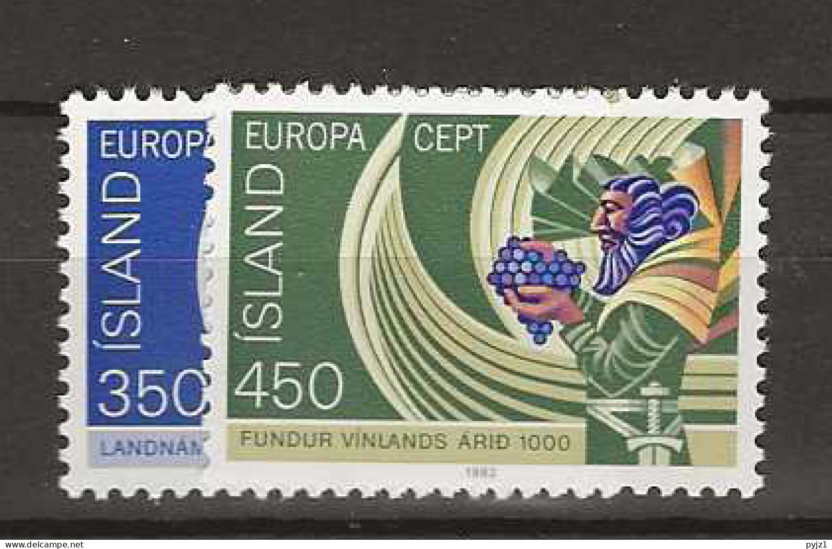 1982 MNH Iceland Mi 578-79, Postfris** - Unused Stamps