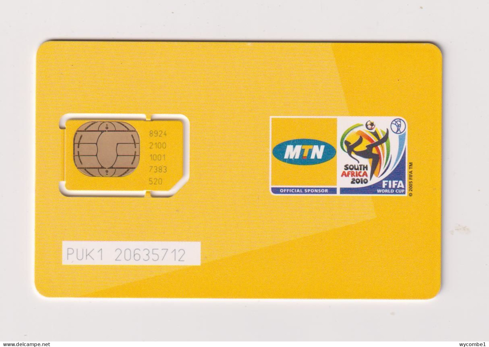 CONGO (BRAZZAVILLE)  - MTN Y'ello FIFA World Cup Unused Chip SIM Phonecard - Congo