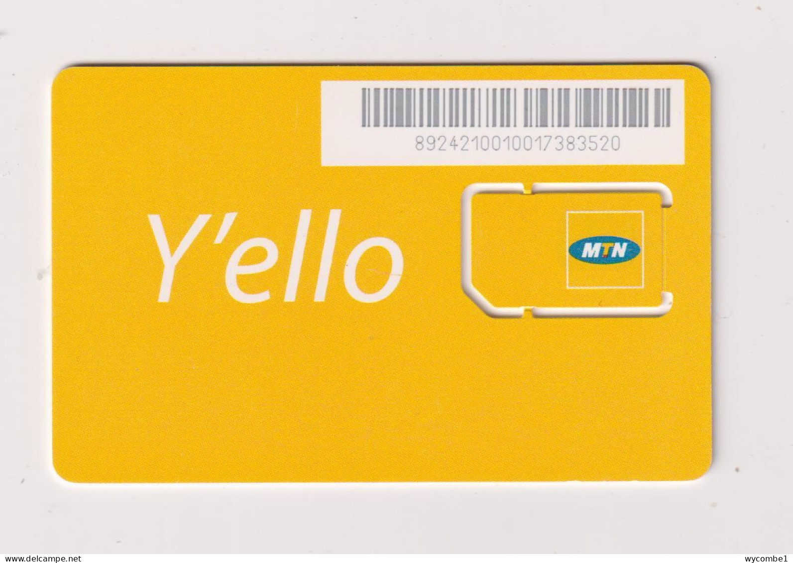 CONGO (BRAZZAVILLE)  - MTN Y'ello FIFA World Cup Unused Chip SIM Phonecard - Congo