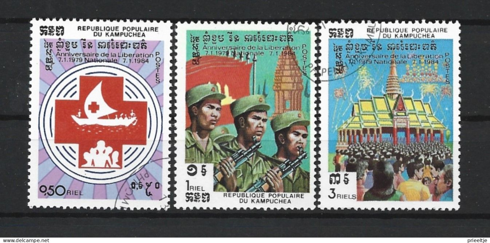 Kampuchea 1984 5th Anniv. Of Nat. Liberation  Y.T. 436/438  (0) - Kampuchea