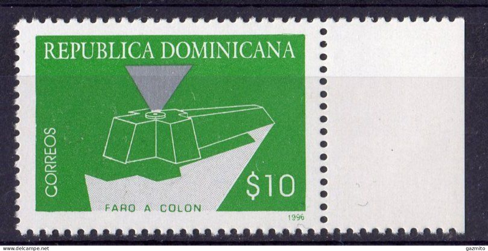 Dominicana 1996, Columbus Lighthouse, 1val - Christoph Kolumbus