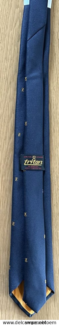 NL.- SPECIAL DESIGN TRITON BLARICUM STROPDAS. MET LOGO VZ. Necktie - Cravate - Kravate - Ties. - Corbatas