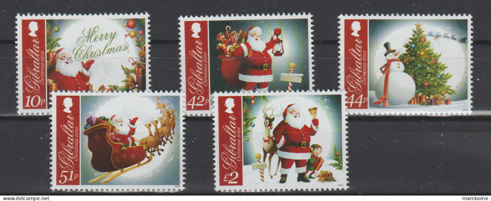 Gibraltar   2012  N° 1514 / 18   Neuf X X  Série Compléte - NOEL - Unused Stamps