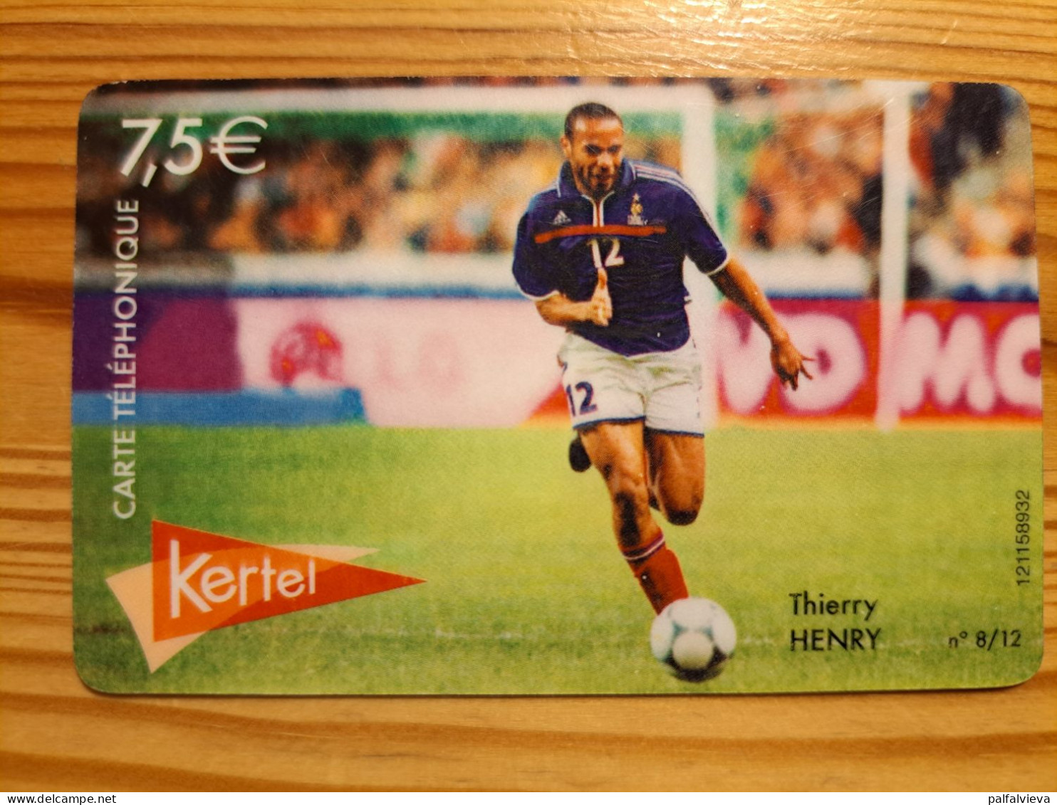 Prepaid Phonecard France, Kertel - Football, Thierry Henry - Mobicartes: Móviles/SIM)