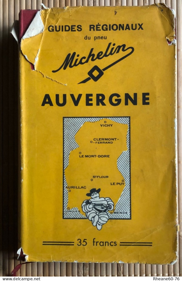 Guide Régional MICHELIN AUVERGNE - 1937 / 1938 - Michelin (guides)