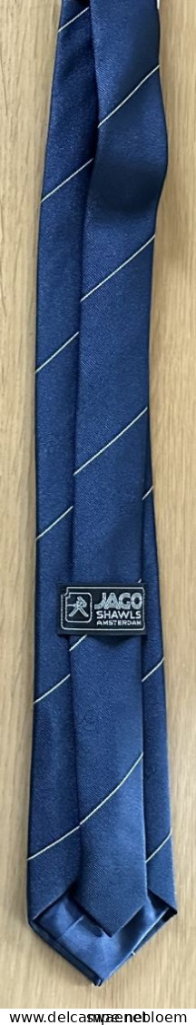 NL.- JAGO SHAWLS AMSTERDAM STROPDAS. MET LOGO. Necktie - Cravate - Kravate - Ties. - Cravates