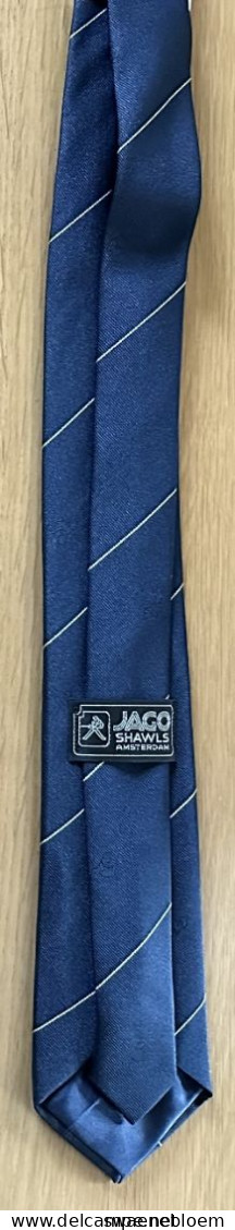 NL.- JAGO SHAWLS AMSTERDAM STROPDAS. MET LOGO. Necktie - Cravate - Kravate - Ties. - Dassen