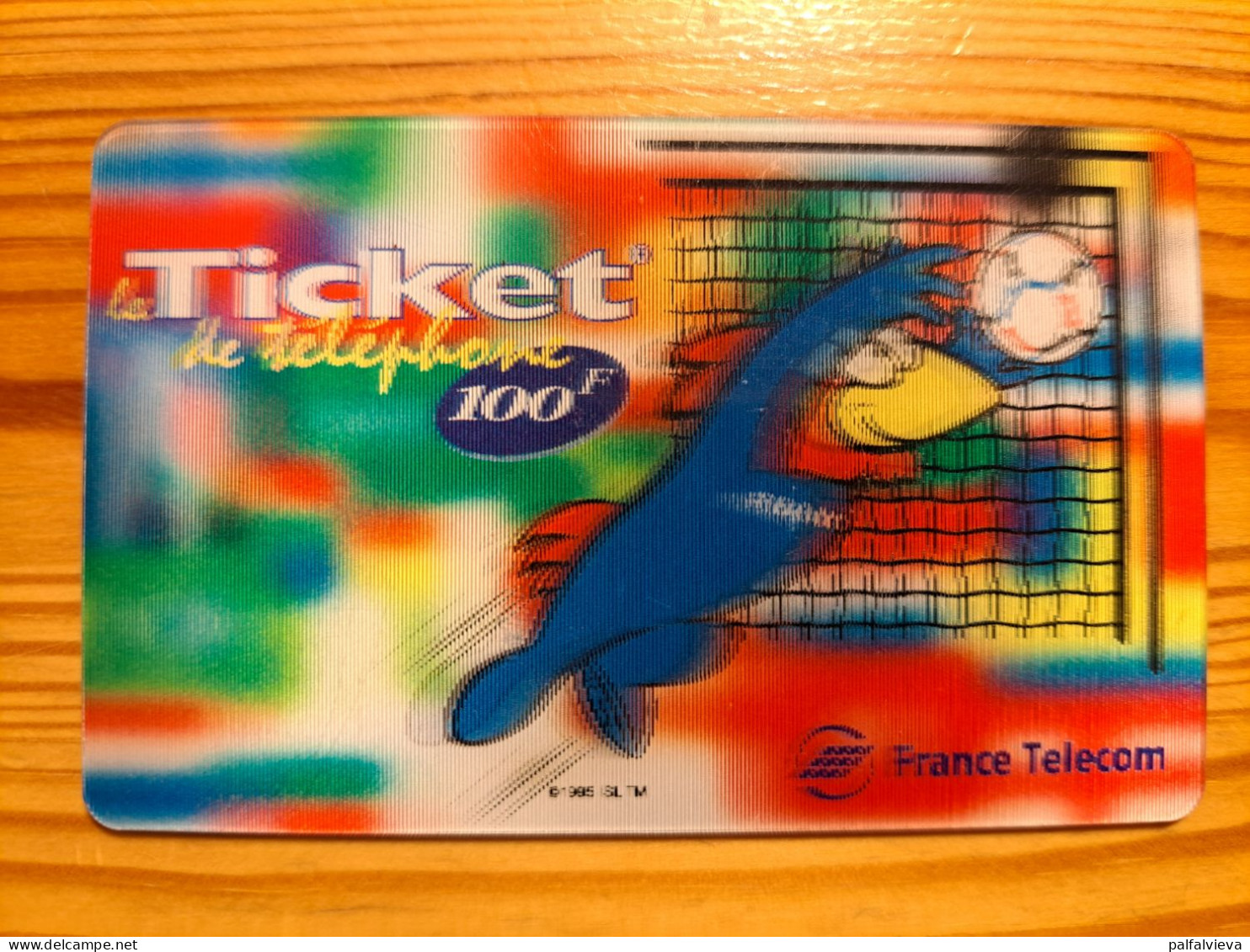 Prepaid Phonecard France, Le Ticket - Football World Cup, Lenticular, 3D - Prepaid: Mobicartes