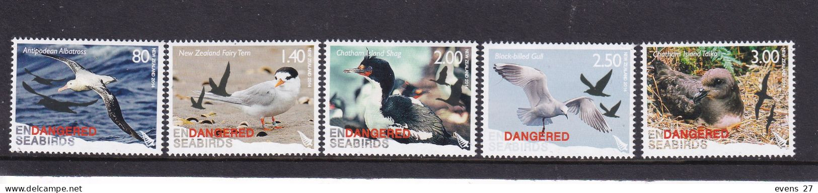 NEW ZEALAND-2014-ENDANGERED BIRDS-MNH - Palmípedos Marinos