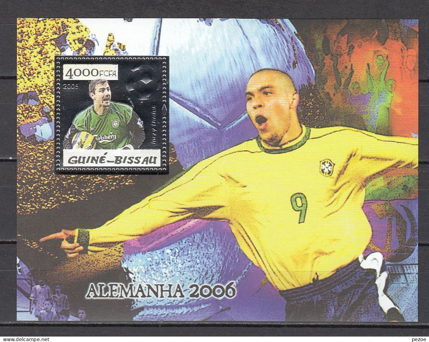 Football / Soccer / Fussball - WM 2006: Guinea Bissau  Bl ** - Silber - 2006 – Alemania