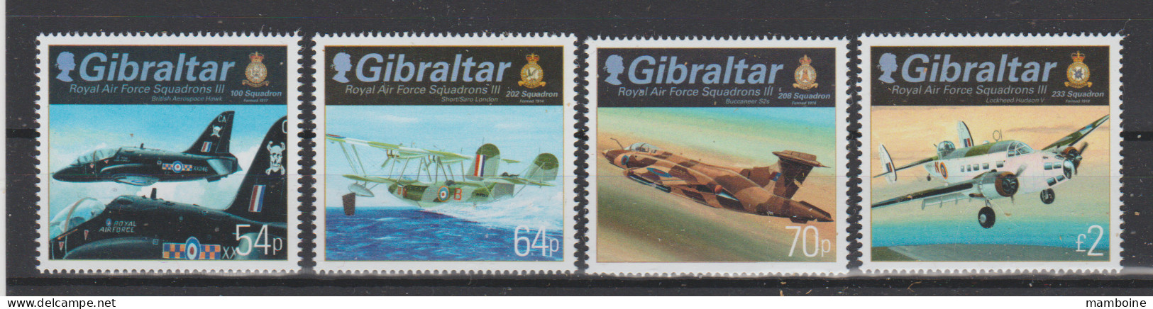Gibraltar   2014   RAF  Neuf X X   4 Valeurs - Unused Stamps