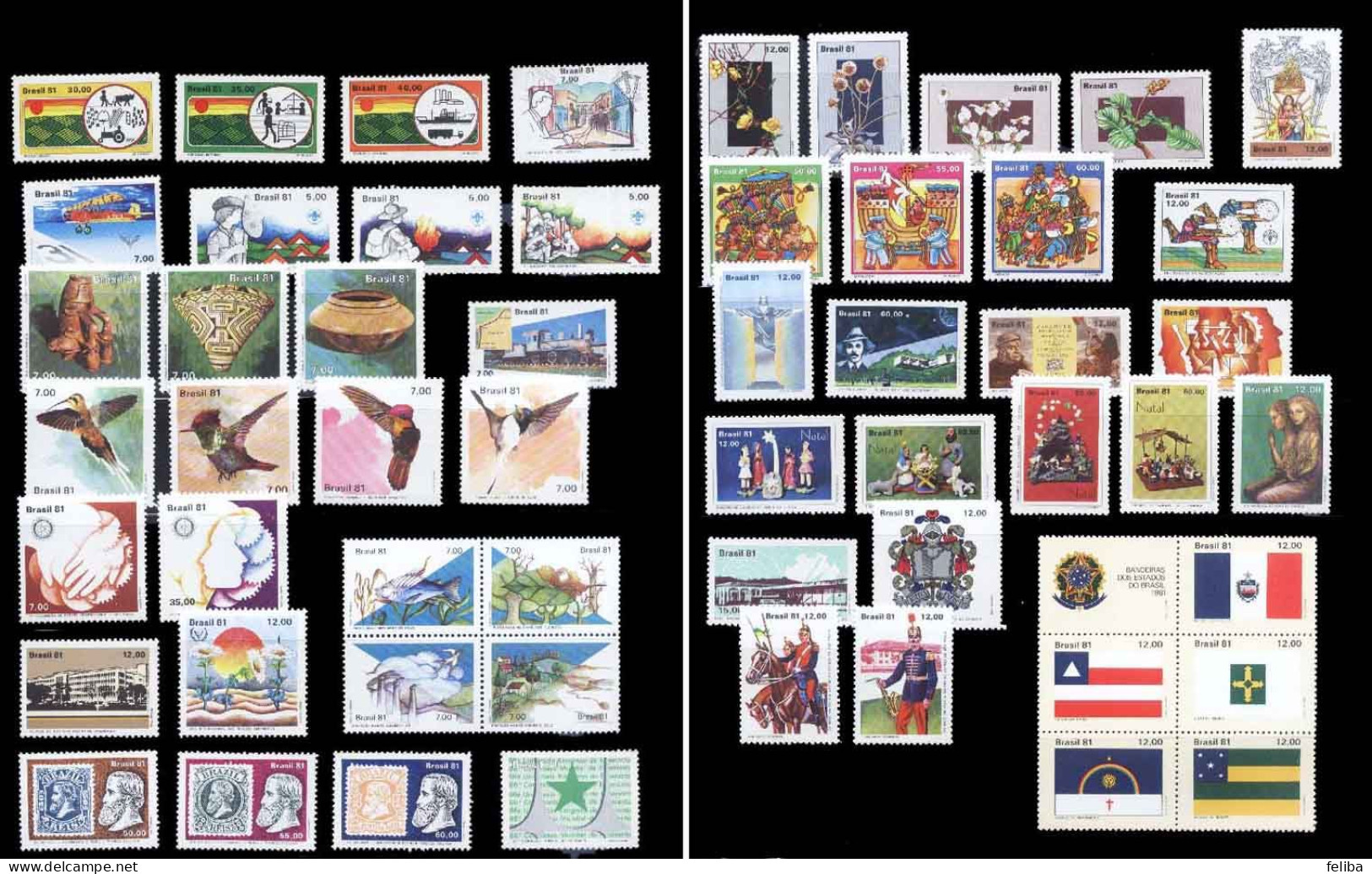 Brazil 1981 MNH Commemorative Stamps - Années Complètes