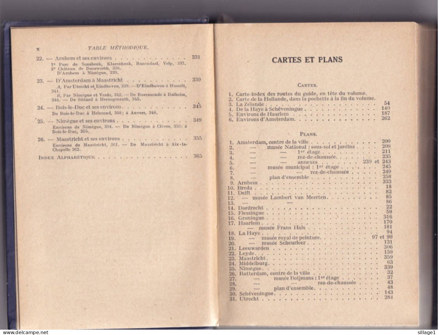 Les Guides Bleus HOLLANDE Hachette 1933  Cartes & Plans - Complet - Non Classificati