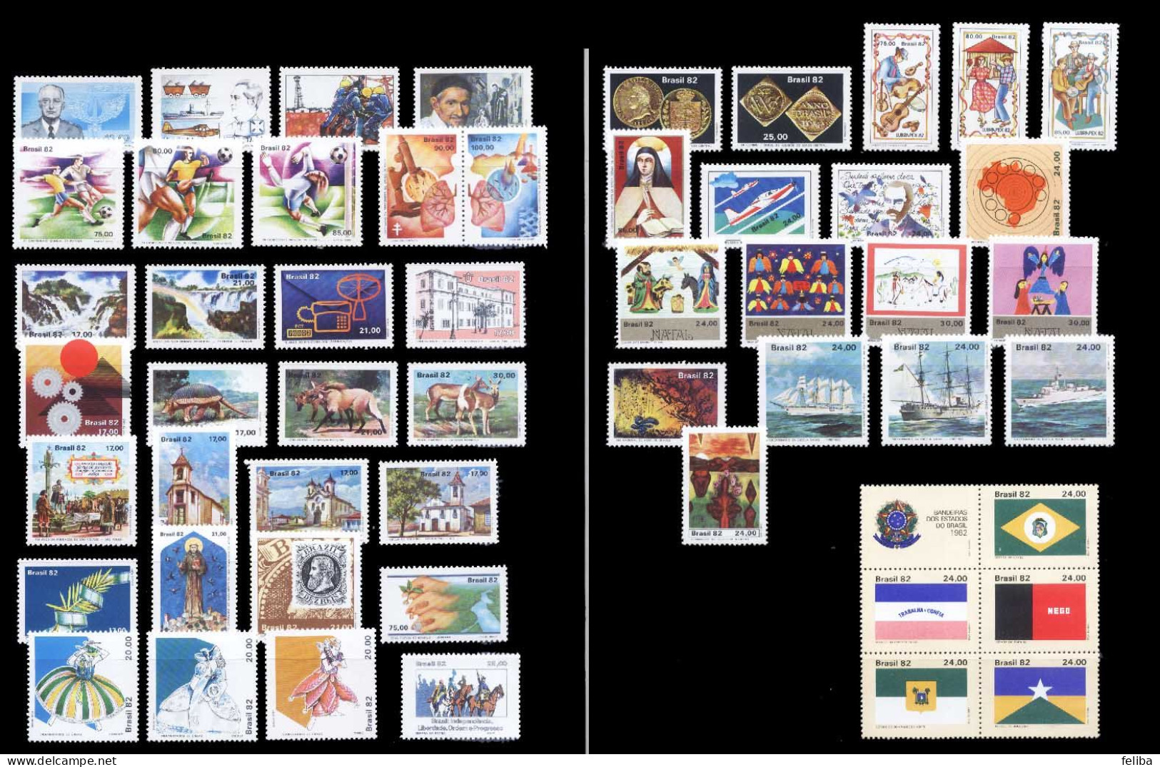 Brazil 1982 MNH Commemorative Stamps - Años Completos