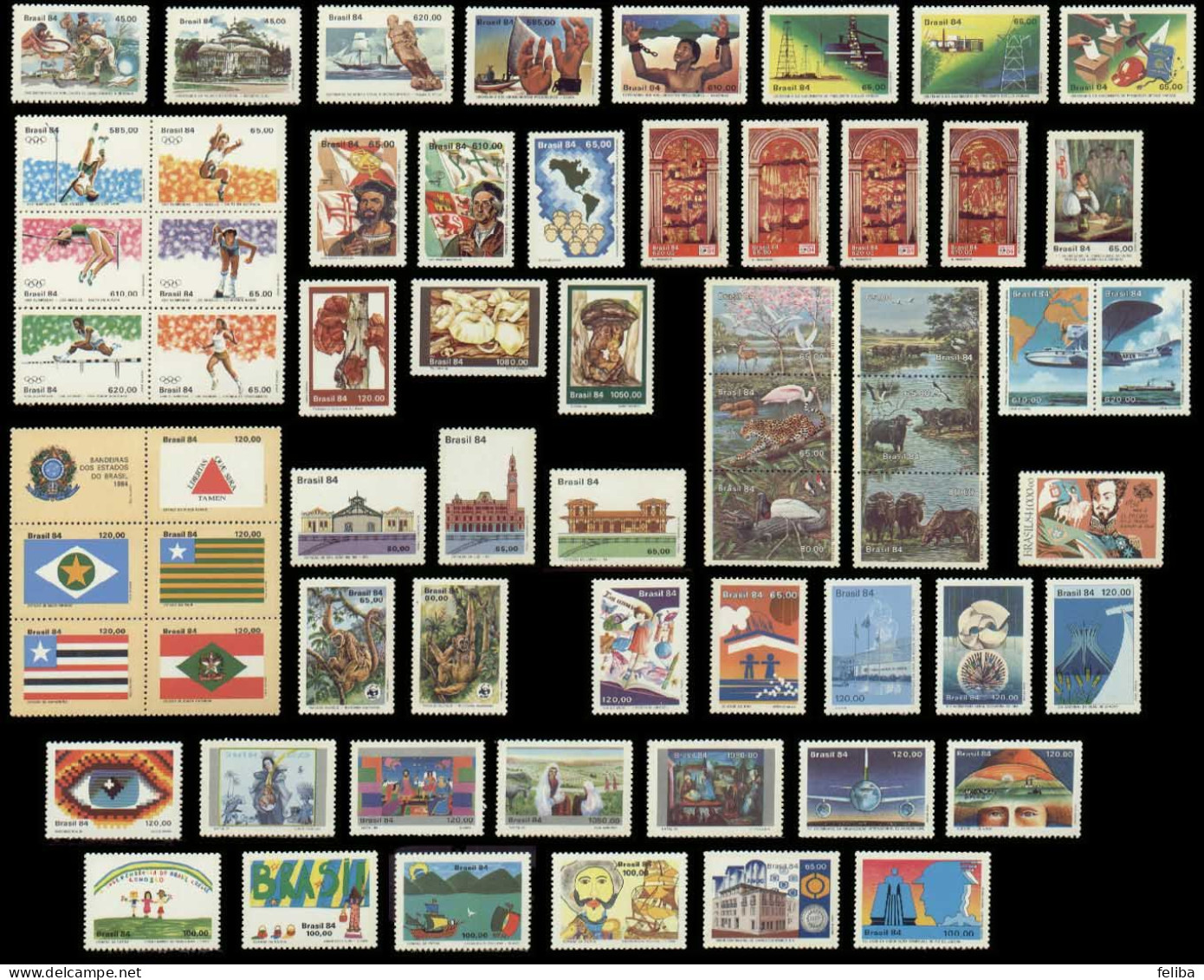 Brazil 1984 MNH Commemorative Stamps - Annate Complete