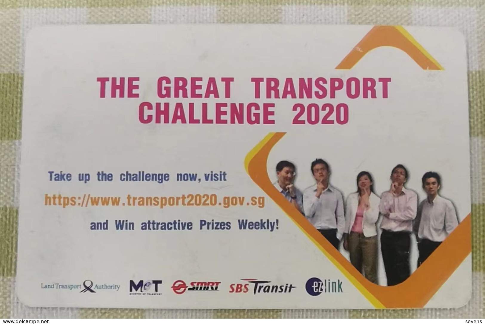 Ez-link Transport Card, The Great Transport Challenge 2020, With Scratches - Singapour