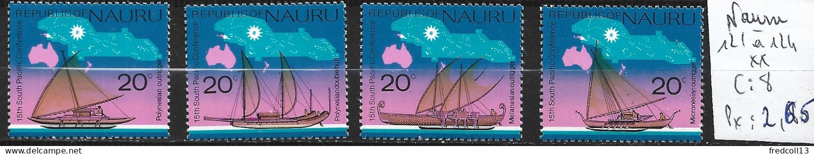 NAURU 121 à 124 ** Côte 8 € - Nauru