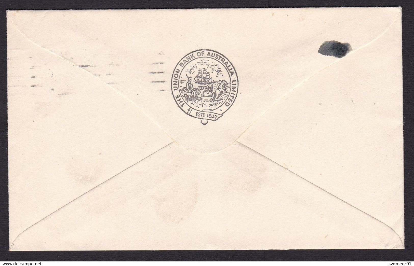 New Zealand: Airmail Cover To USA, 1947, 1 Stamp, Explorer, Postal Cancel Supposed To Contain, From Bank (minor Damage) - Brieven En Documenten