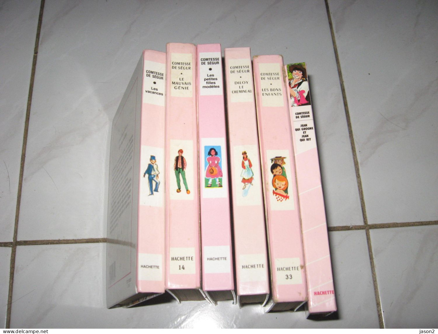 COMTESSE DE SEGUR / LOT DE 6 BIBLIOTHEQUE ROSE - 1964-1983 / LES BONS ENFANTS + - Bibliotheque Rose