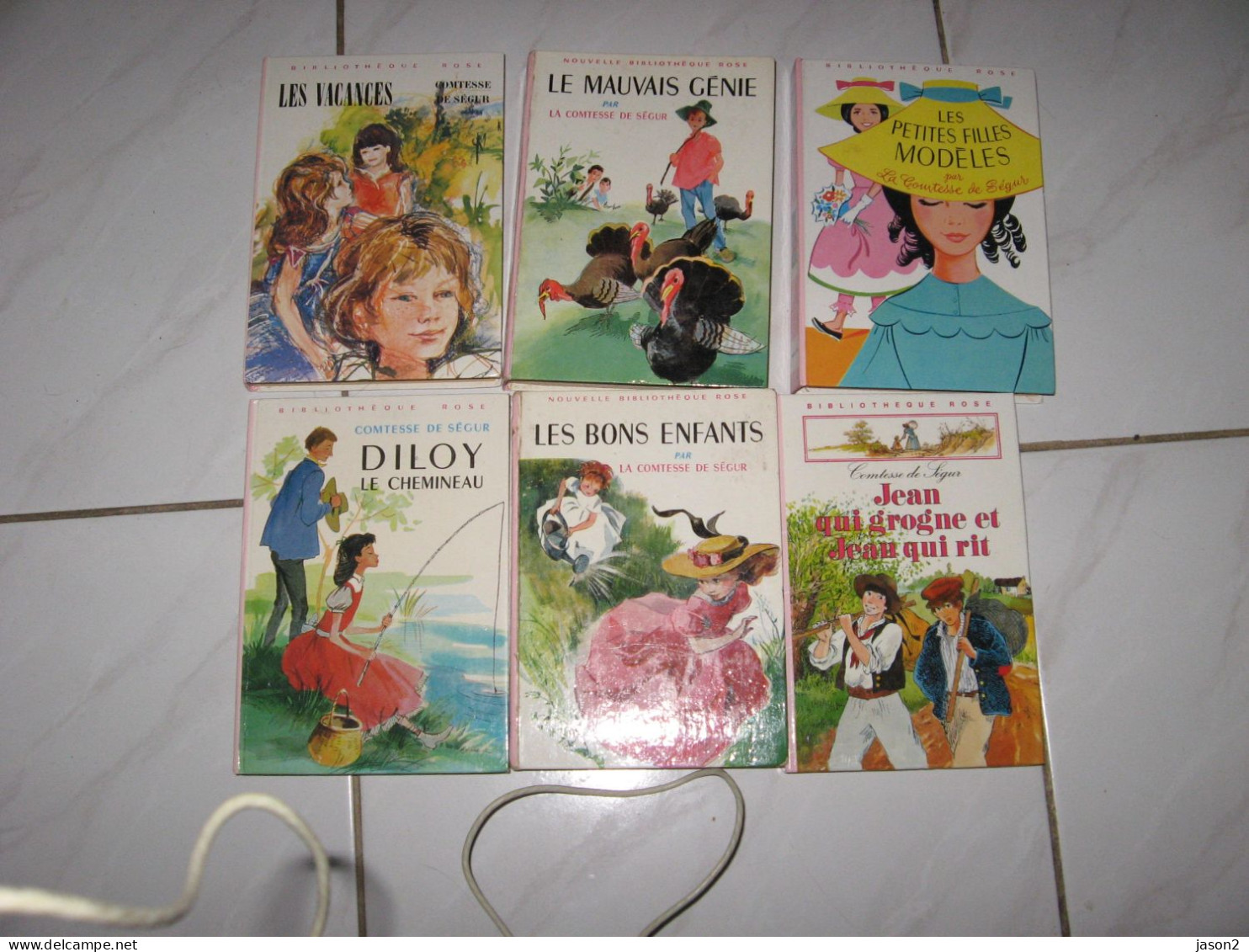 COMTESSE DE SEGUR / LOT DE 6 BIBLIOTHEQUE ROSE - 1964-1983 / LES BONS ENFANTS + - Bibliotheque Rose