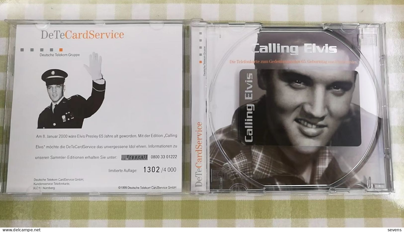 Calling Elvis, Mint Card In A CD Box(no CD As Original) 4000 Packs - P & PD-Series: Schalterkarten Der Dt. Telekom