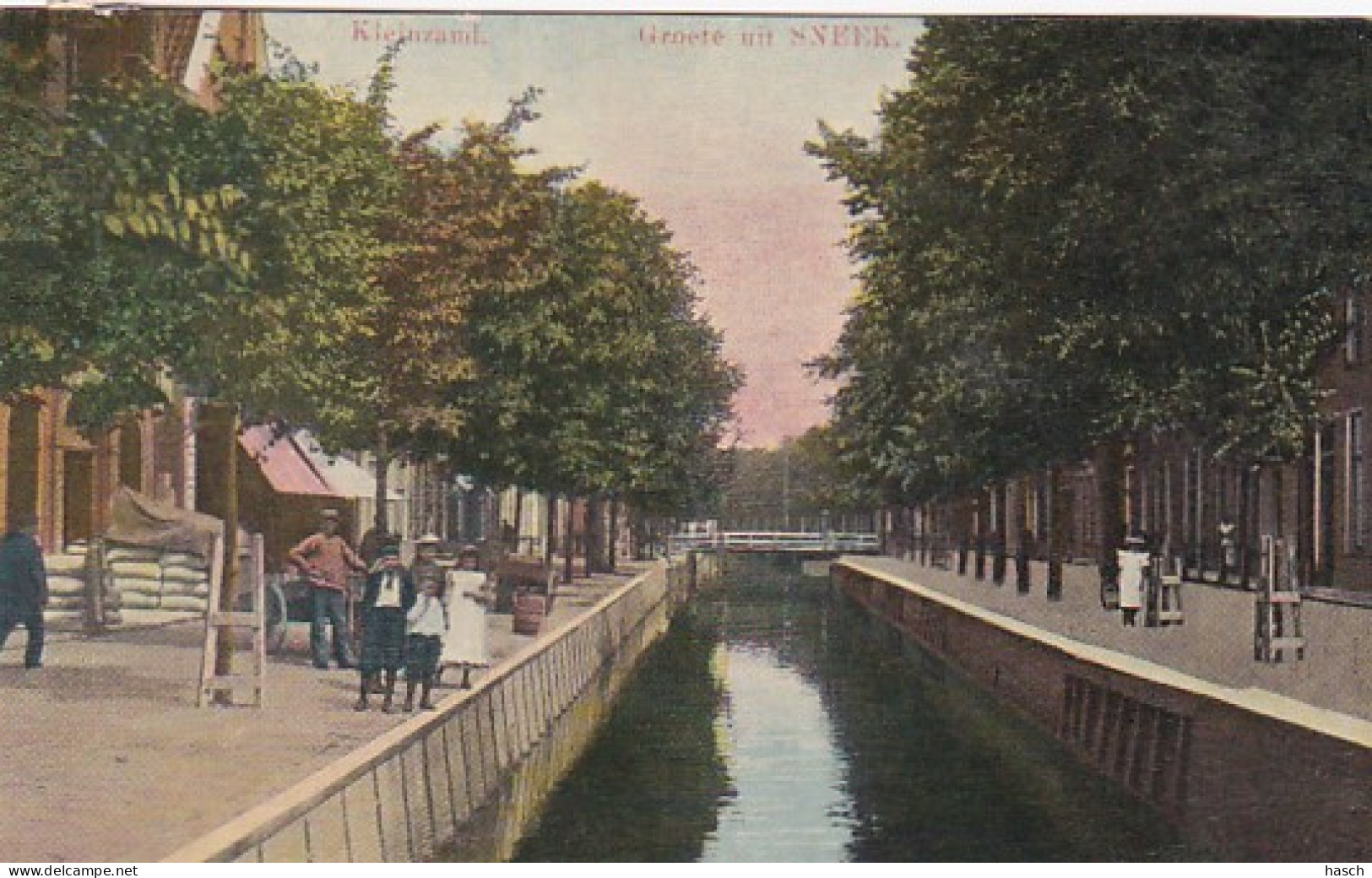 484923Sneek, Kleinzand. 1908.(zie Hoeken En Randen) - Sneek