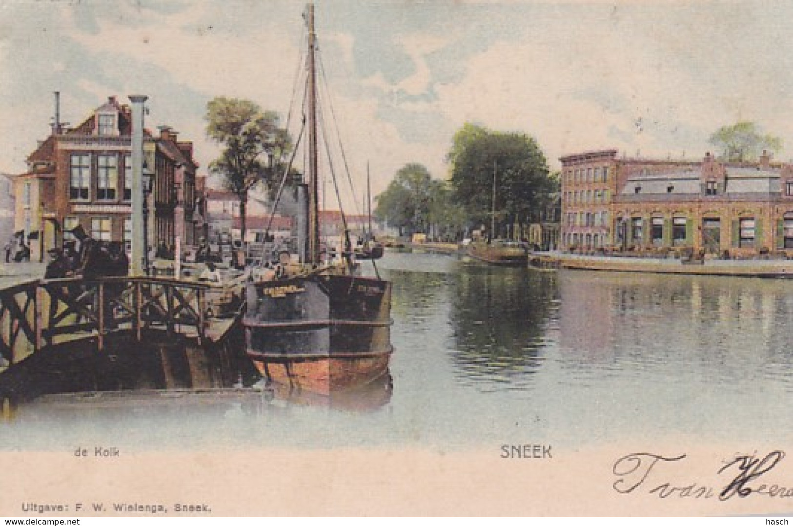 484934Sneek, De Kolk. (poststempel 1904) - Sneek