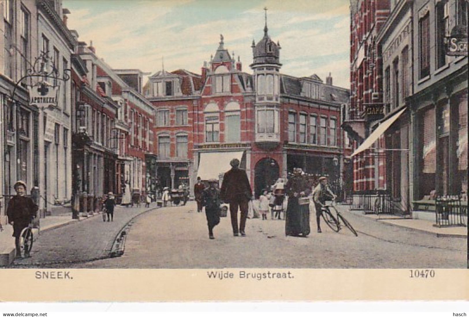 484936Sneek, Wijde Brugstraat. - Sneek