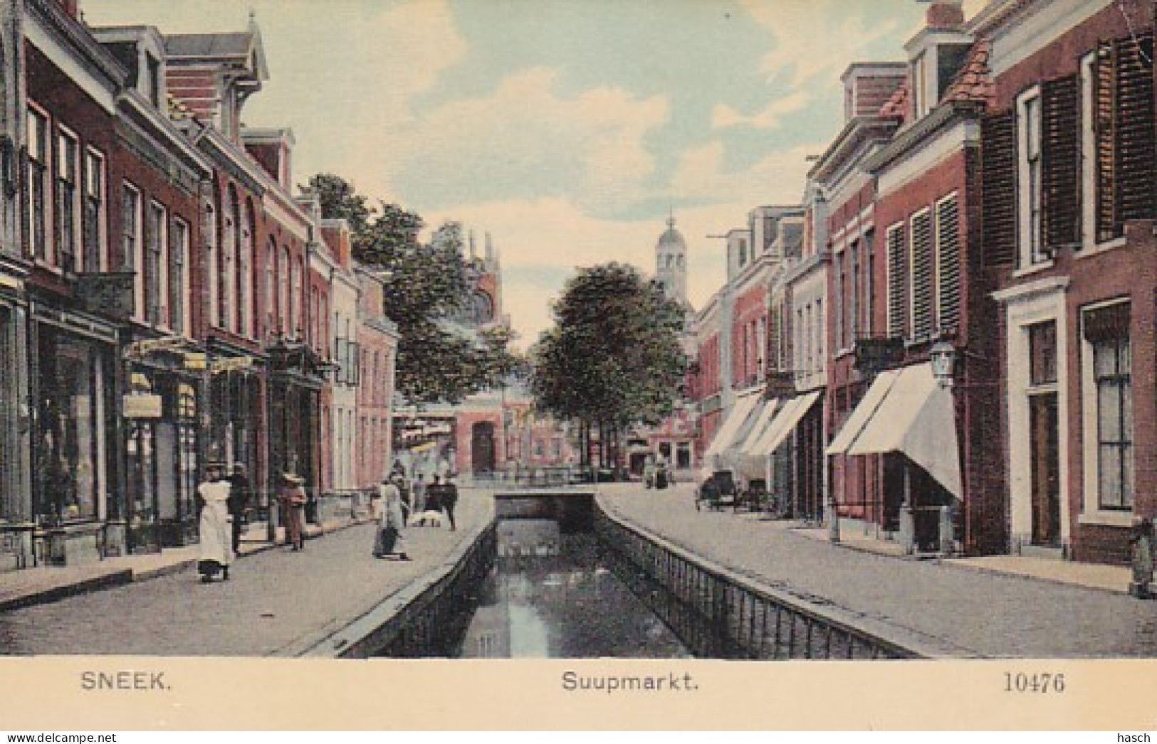 484938Sneek, Suupmarkt.(kleine Vouw Rechtsboven) - Sneek