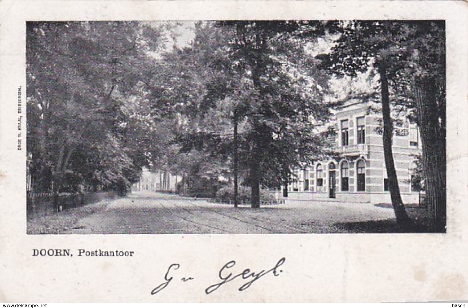 484958Doorn, Postkantoor. (poststempel 1903)(kleine Vouwen In Hoeken En Randen) - Doorn