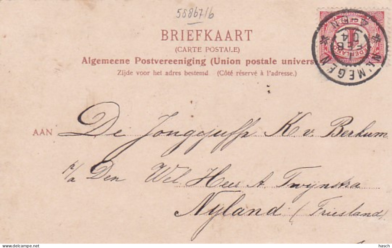 484987Nijmegen, Belvedere. (poststempel 1904)(kleine Beschadigingen In De Hoeken) - Nijmegen