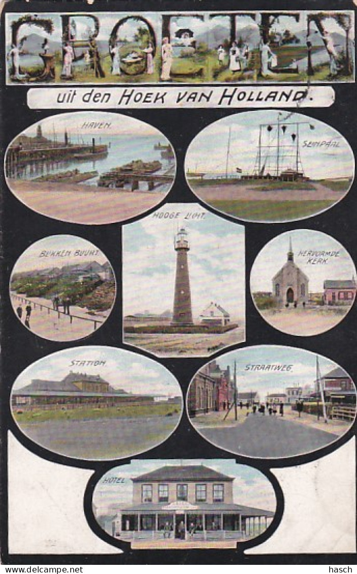 4849121Hoek Van Holland, Groeten Uit Den Hoek Van Holland. (zie Hoeken En Randen) - Hoek Van Holland