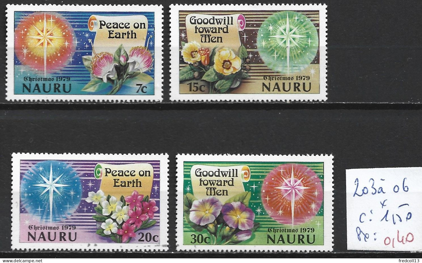 NAURU 203 à 206 * Côte 1.50 € - Nauru