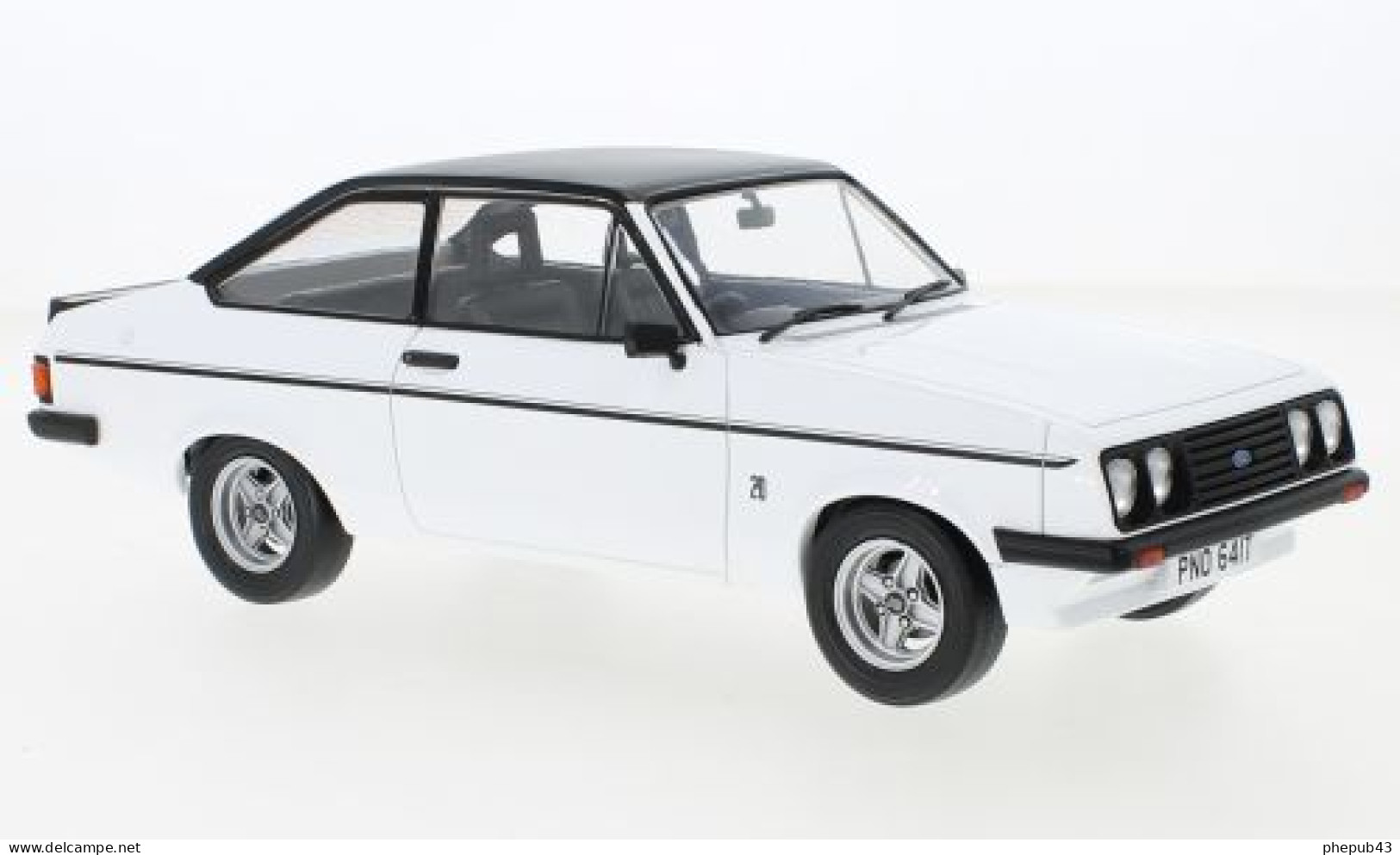 Ford Escort MK I RS 2000 - 1977 - White/matt Black - Model Car Group (1:18) - Other & Unclassified