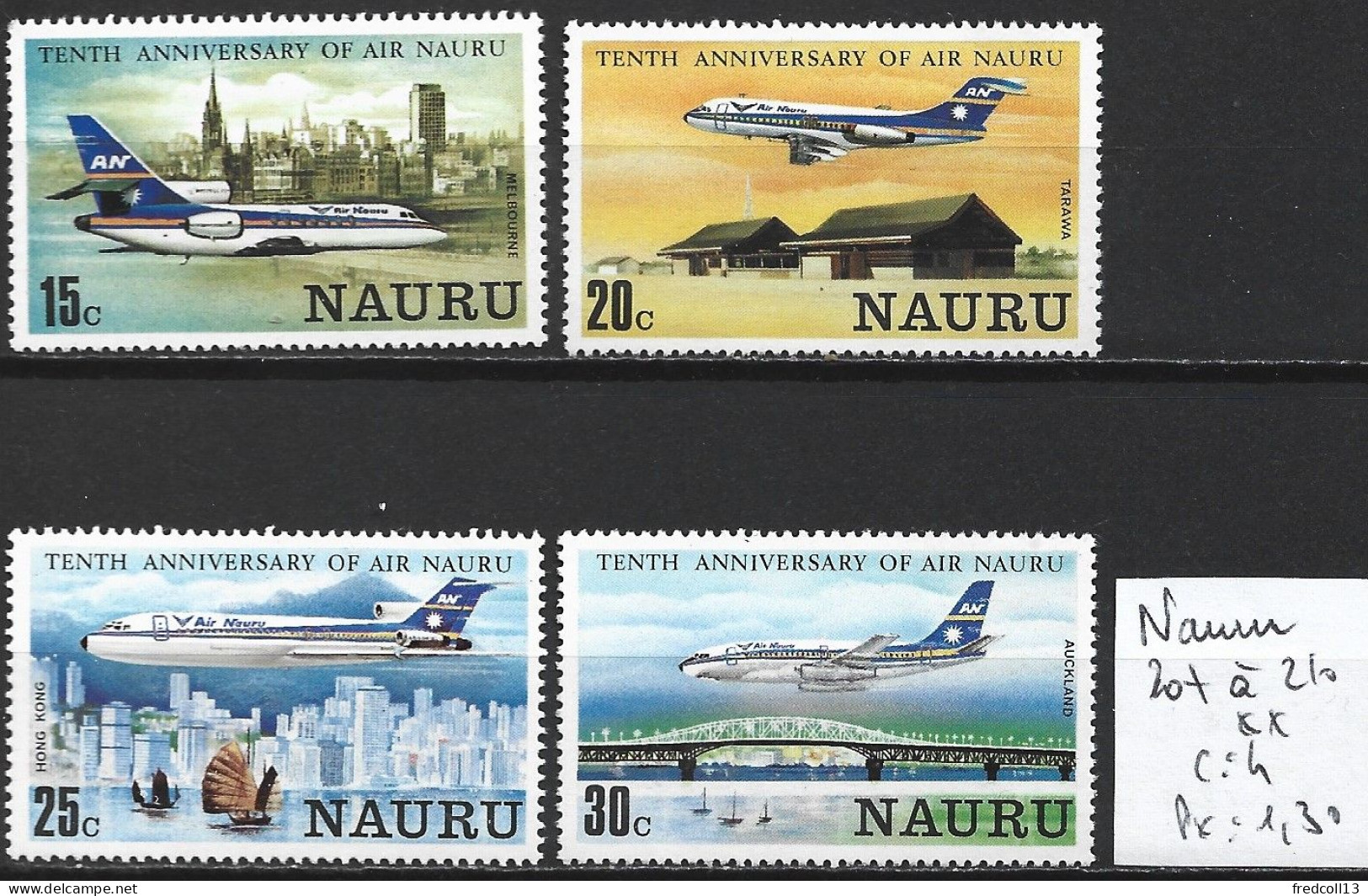 NAURU 207 à 10 ** Côte 4 € - Nauru