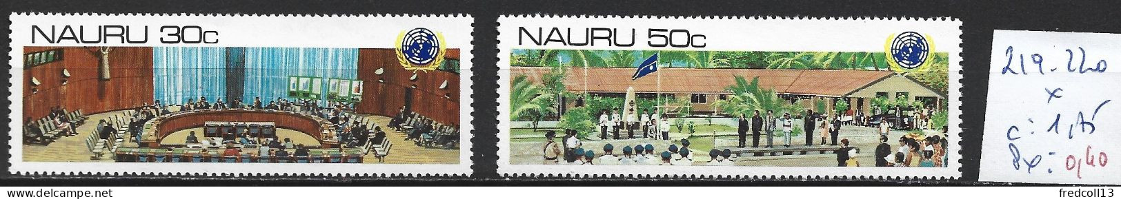 NAURU 219-220 * Côte 1.75 € - Nauru
