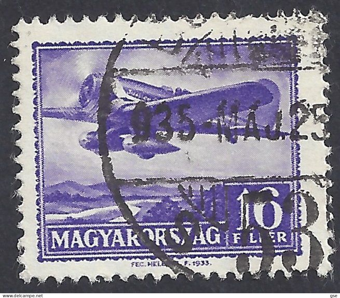 UNGHERIA 1933 - Yvert A27° - Posta Aerea | - Used Stamps