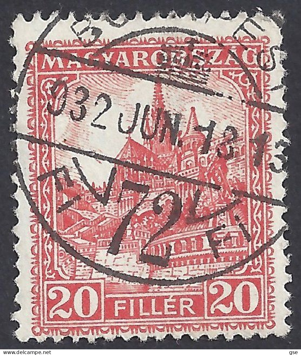 UNGHERIA 1926-7 - Yvert 387° - Serie Corrente | - Gebraucht