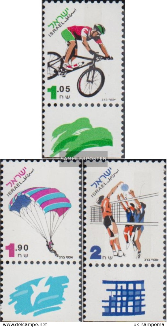 Israel 1362-1364 With Tab (complete Issue) Unmounted Mint / Never Hinged 1996 Sports - Unused Stamps (with Tabs)